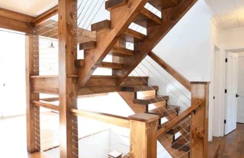 types of staircase in building construction 